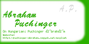 abraham puchinger business card